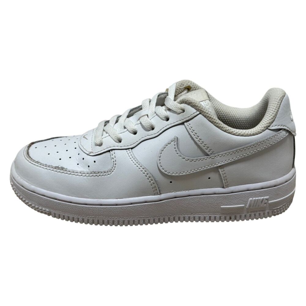 Nike Air Force 1 Low White Leather Kids Youth 2Y Sneakers DH2925-111